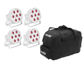 Eurolite Set 4x LED SLS-7 HCL Spot weiß + Softtasche